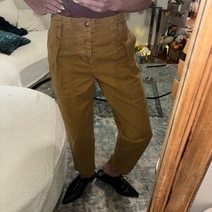 Free People Tan Ankle Pants